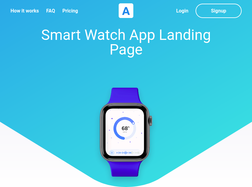 Smart Watch Landing Page